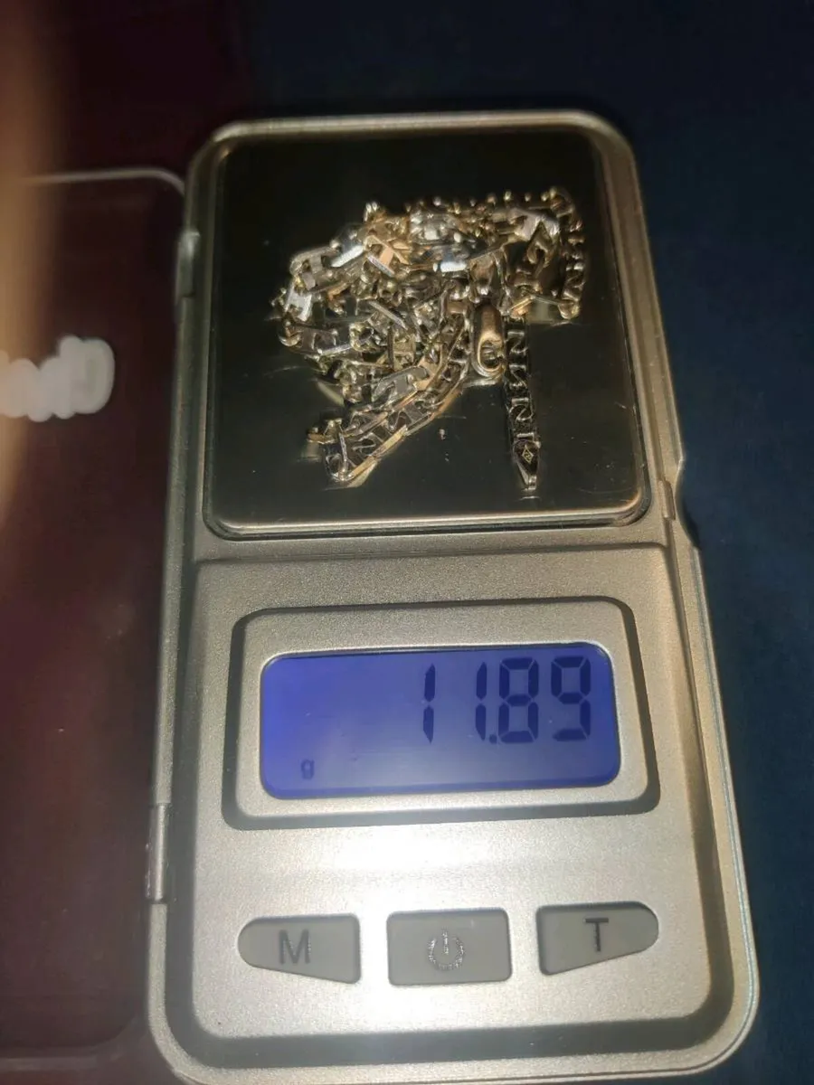 GREEK LINK, 9CT White Gold 20"Long 11.89g Chain ! - Image 4