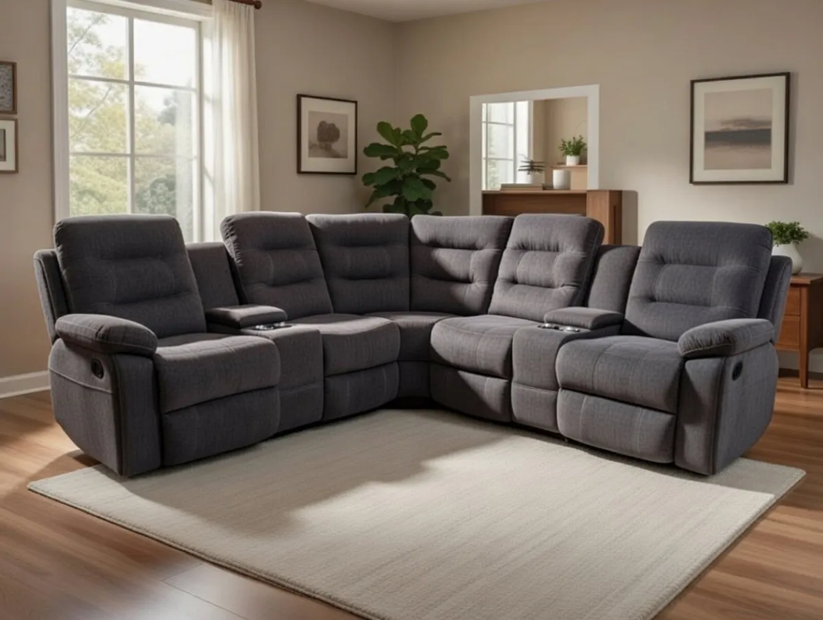 New Apollo Corner Sofa Sets Full Recliner - Image 2