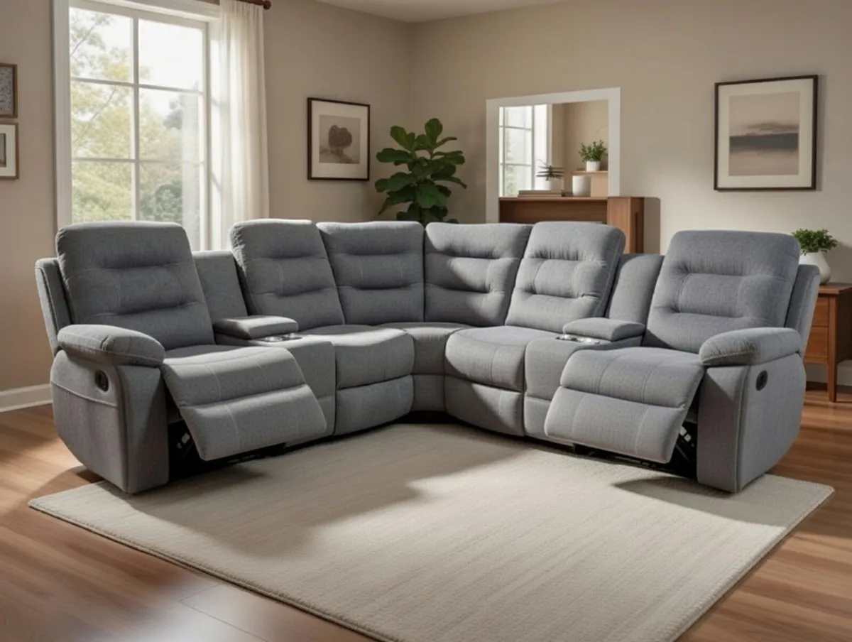 New Apollo Corner Sofa Sets Full Recliner - Image 3