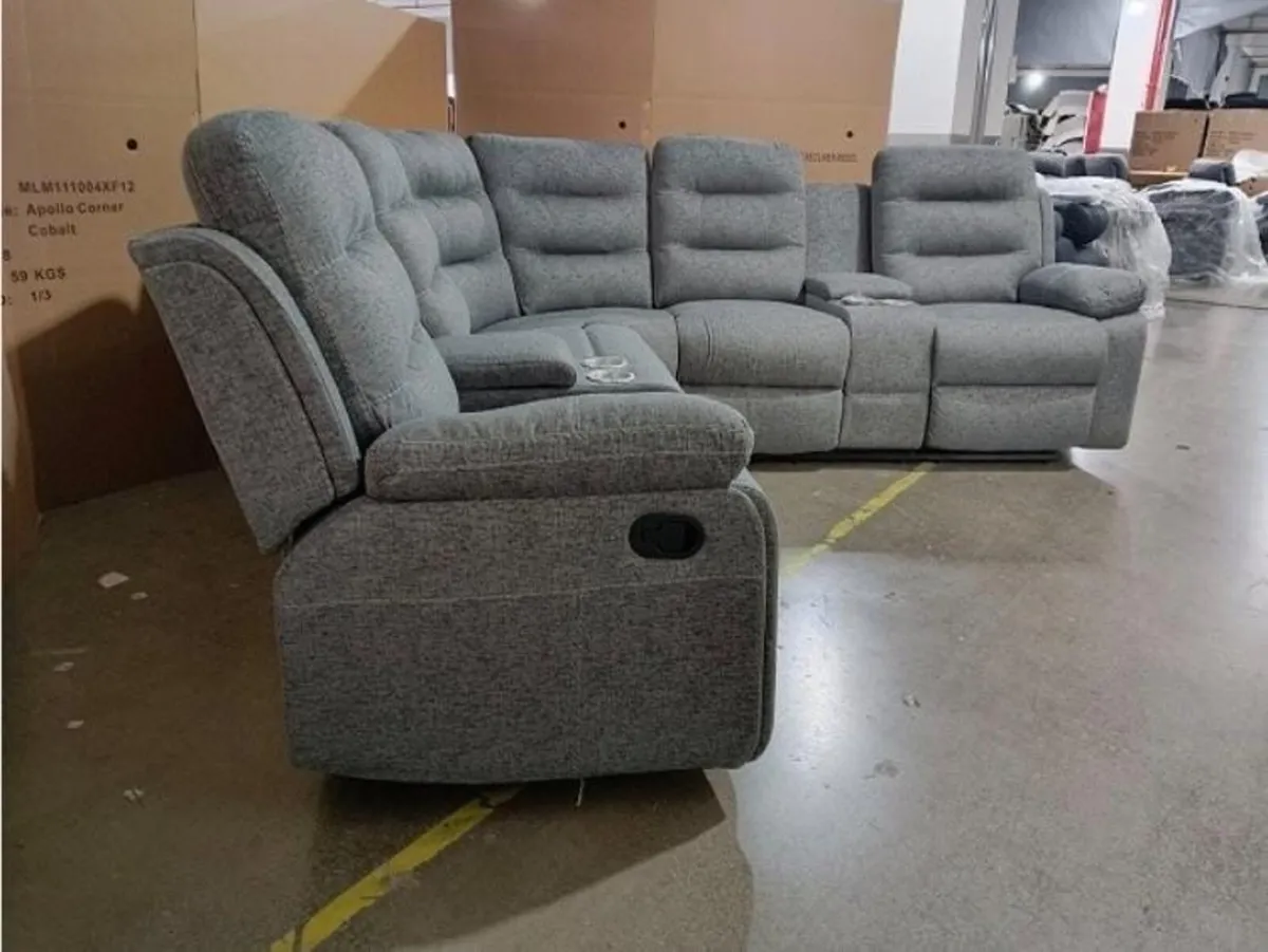 Apollo Fabric Corner Sofas New - Image 3