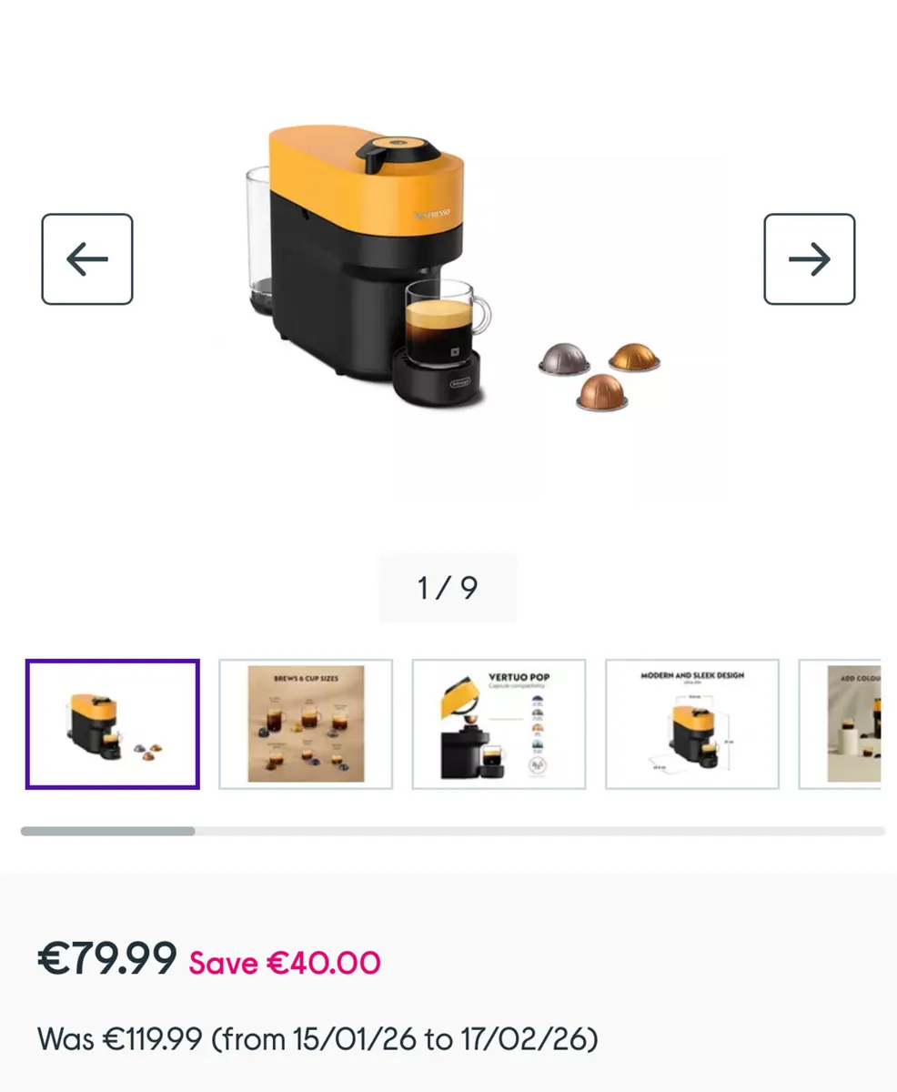 Nespresso Vertuo coffe maker - Image 2