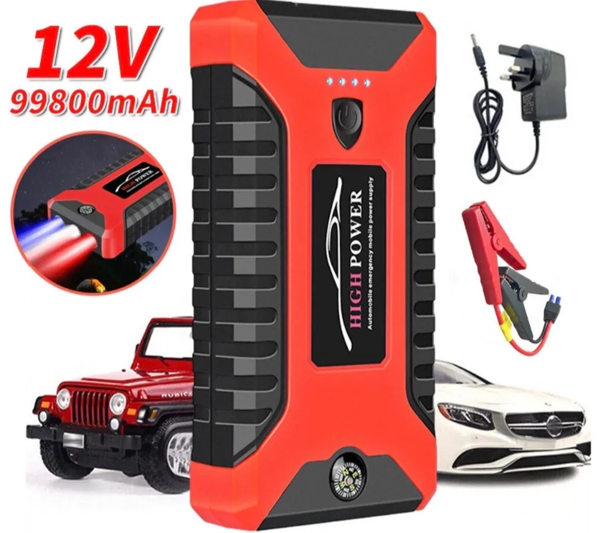 Portable Car Battery Jump Starter NEW - Image 2