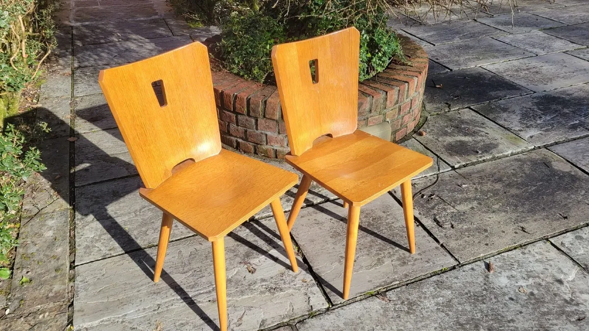 Brutalist mid century chairs - Image 4