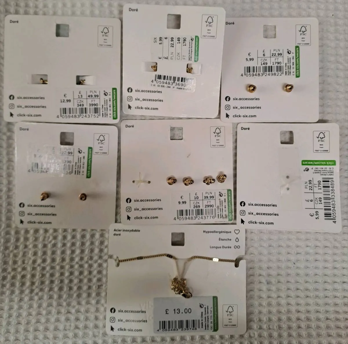 NEW Gold plated earrings from SIX - Image 2