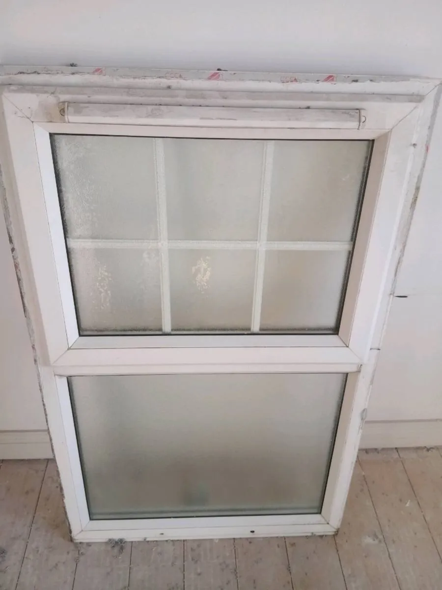 Double glazed pvc window for a bathroom
