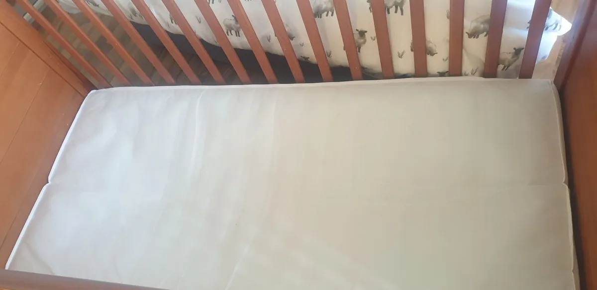 Wooden cotbed with baby elegence mattress - Image 3