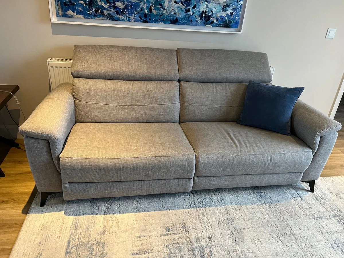 Penny 3 Seater Sofa | Power Recliner | Fabric | Gr - Image 2