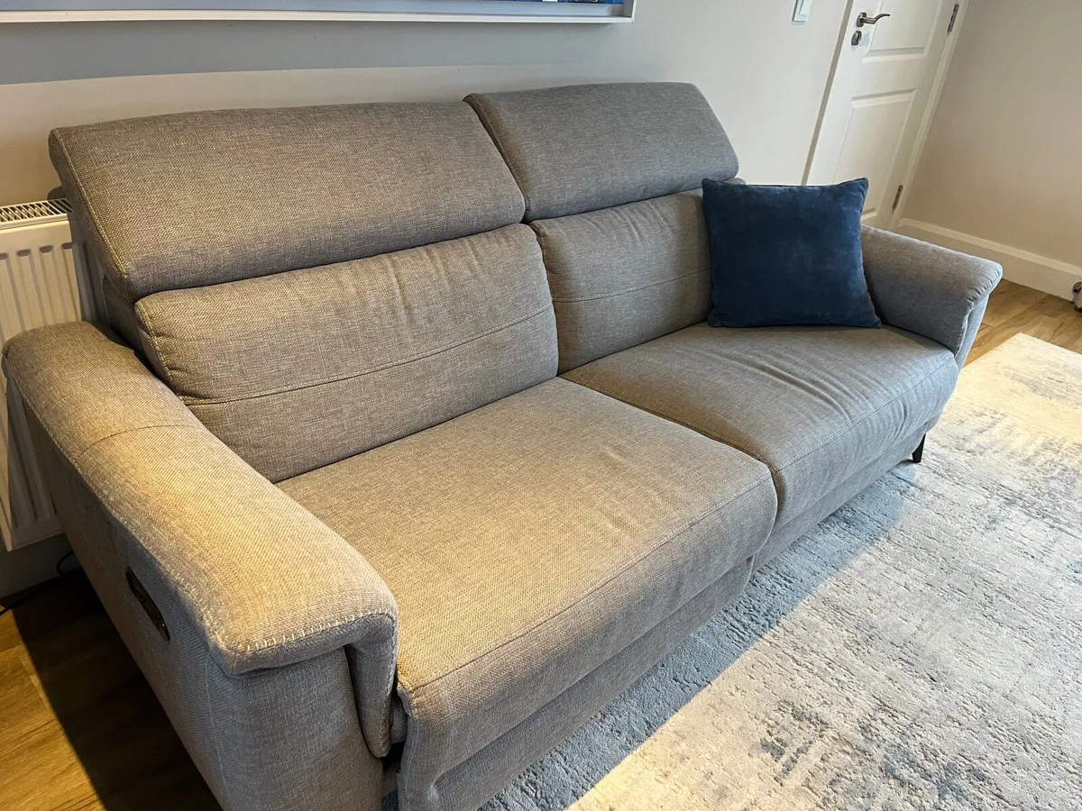 Penny 3 Seater Sofa | Power Recliner | Fabric | Gr - Image 4