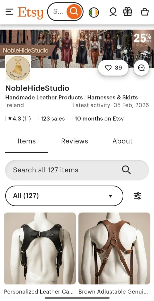 Income Generating Etsy Store for sale