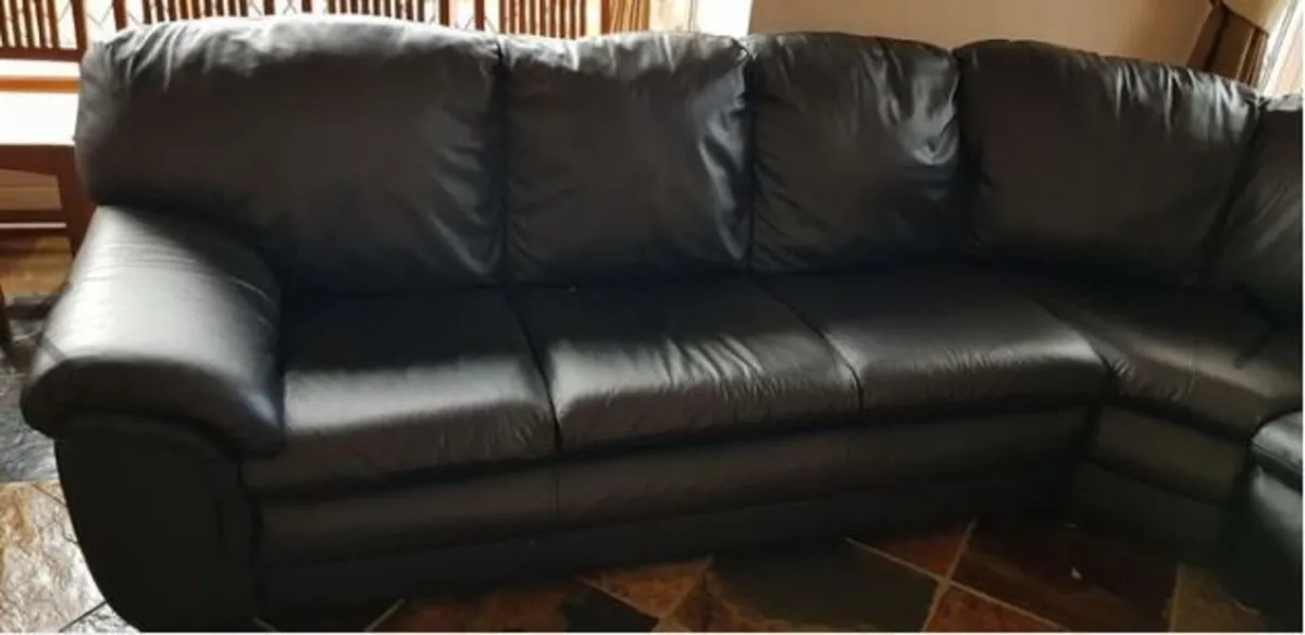 Leather Corner Sofa - Image 3