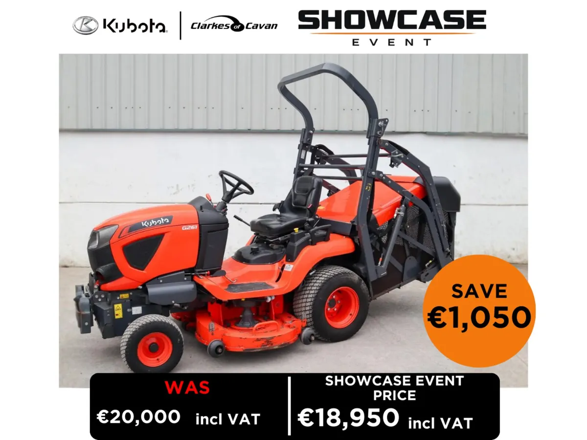 2022 Kubota G261 HD Ride-On Lawnmower - Image 1