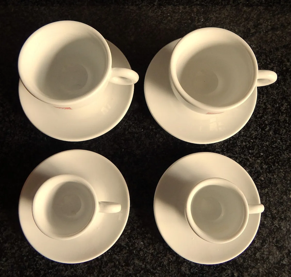 8 Illy Porcelain Coffee Cups & Saucers - Image 3