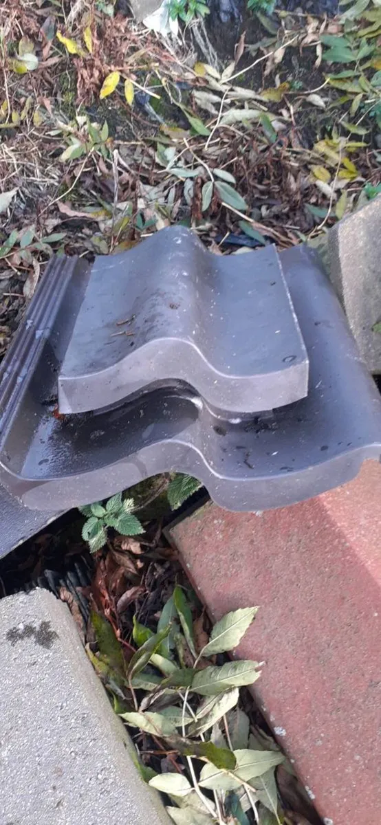 Bangor slates chimney pots floor ridge roof tiles - Image 3