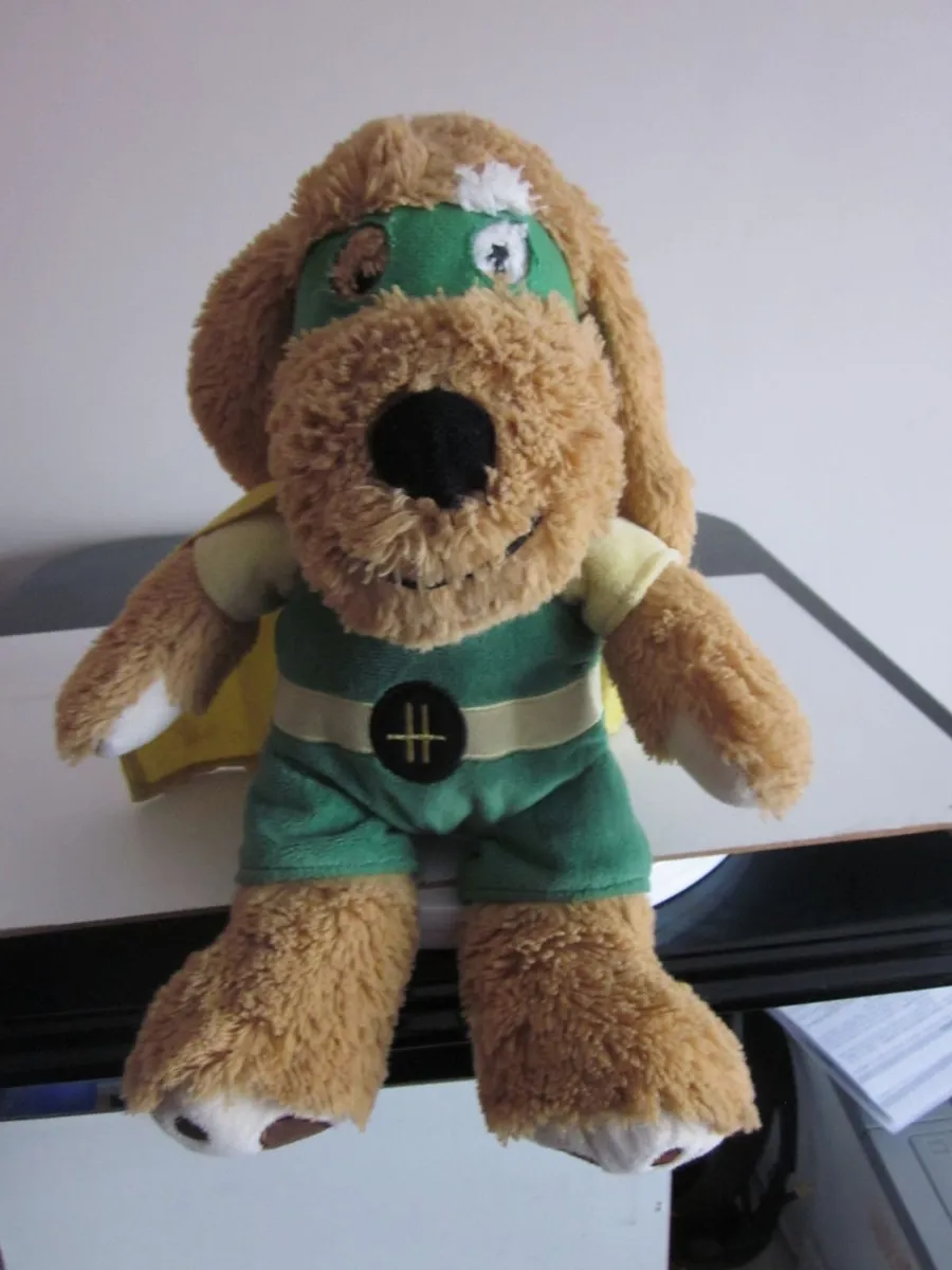 Harrods London Superhero Dog Puppy Plush - Image 1