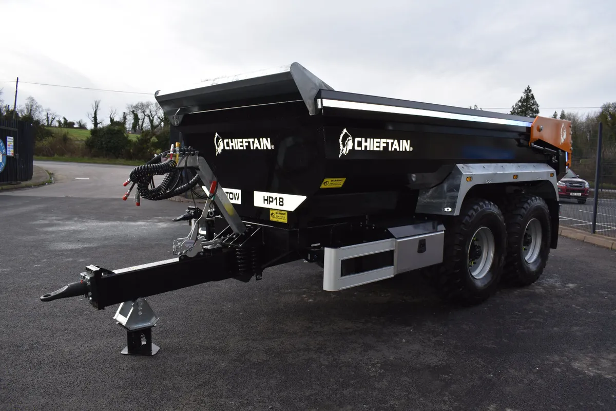 18t Half pipe dump trailer - Image 2