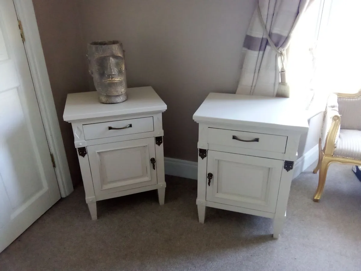 Bedside cabinets/lockers pair - Image 1