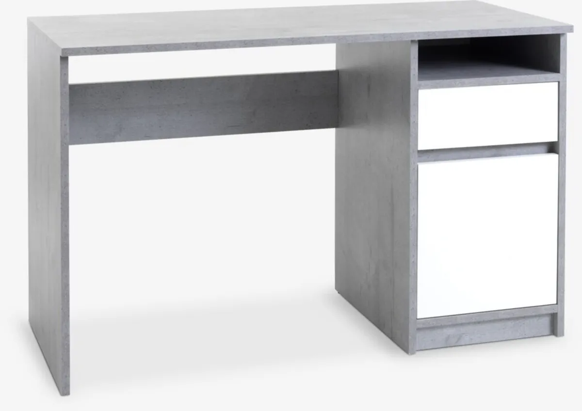 JYSK BILLUND CONCRETE/WHITE 54 X 120 DESK
