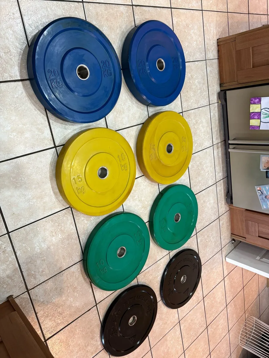 100KG OLYMPIC BUMPER  PLATES!