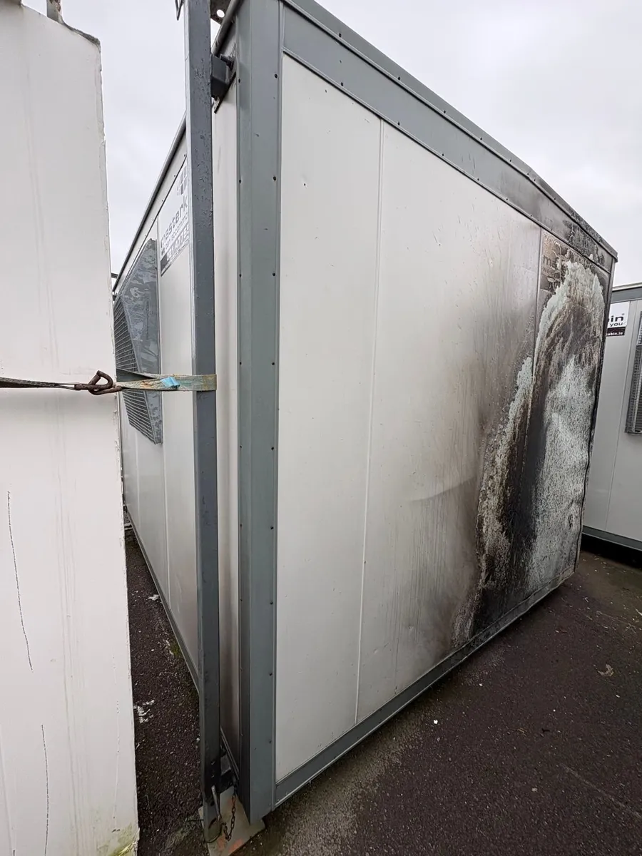 3.6m x 3m Open Plan Office Cabin Fire Damage - Image 3
