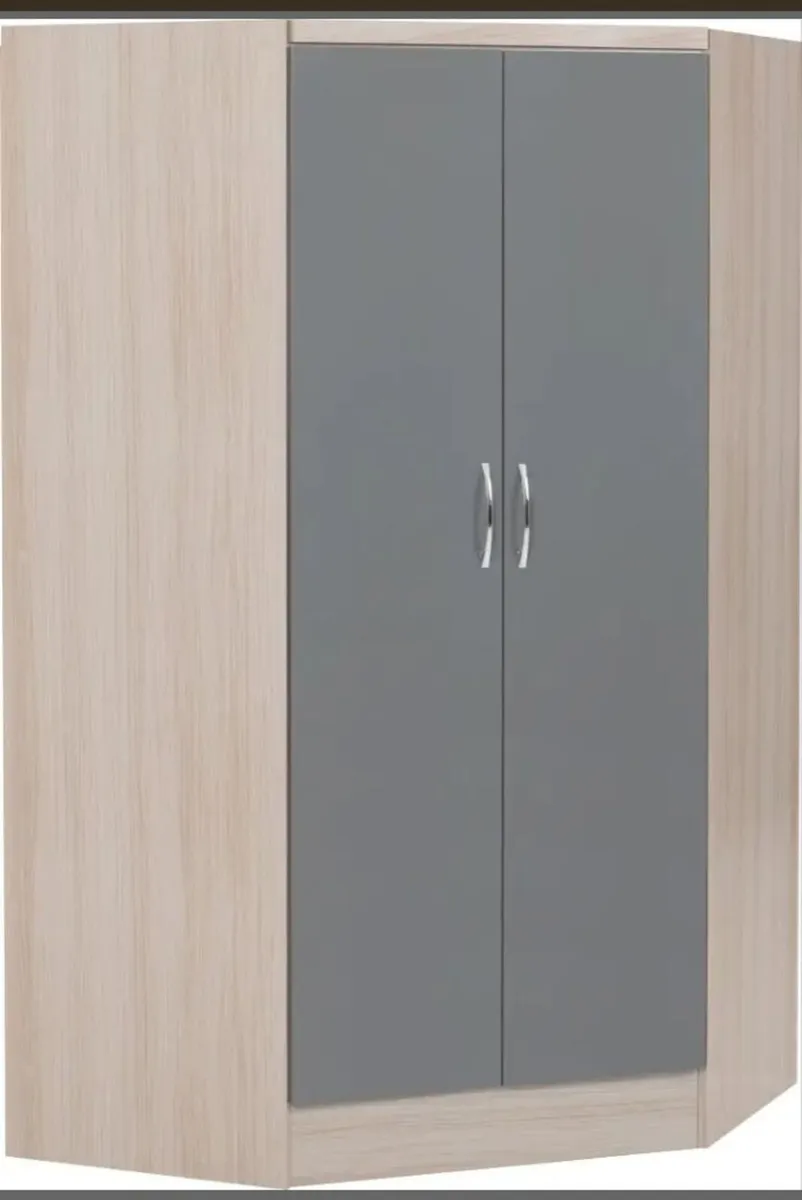 Nevada 2 Door Corner Wardrobe - Image 1