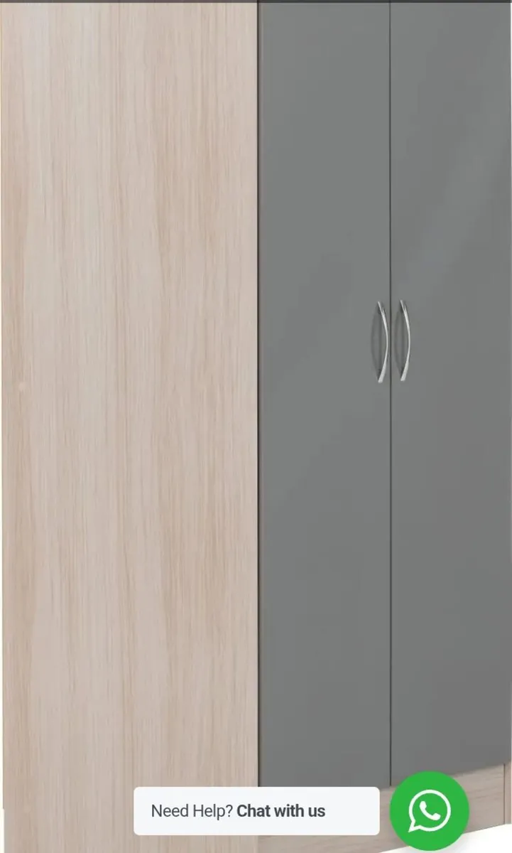 Nevada 2 Door Corner Wardrobe - Image 2