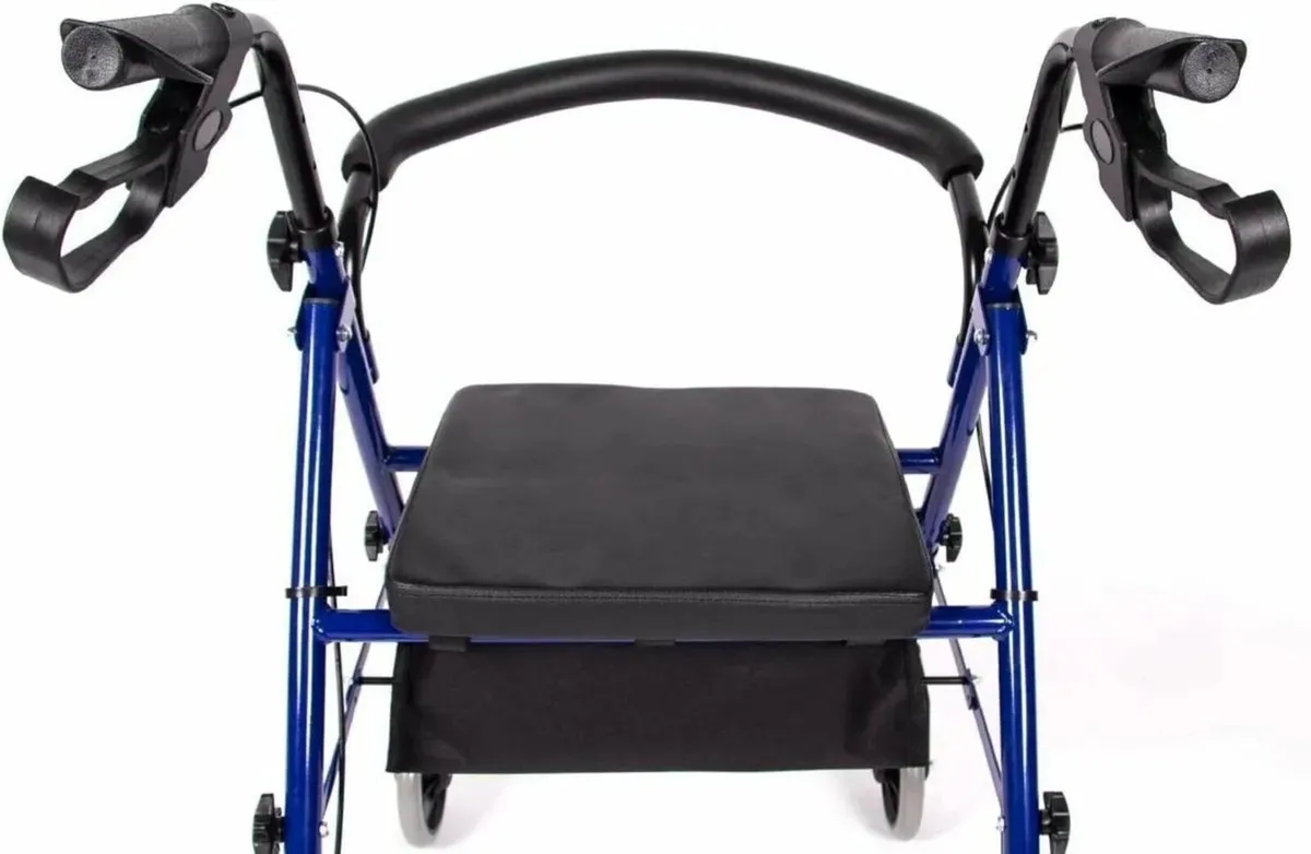Foldable Rollator Walker with Tray & Basket - Image 1