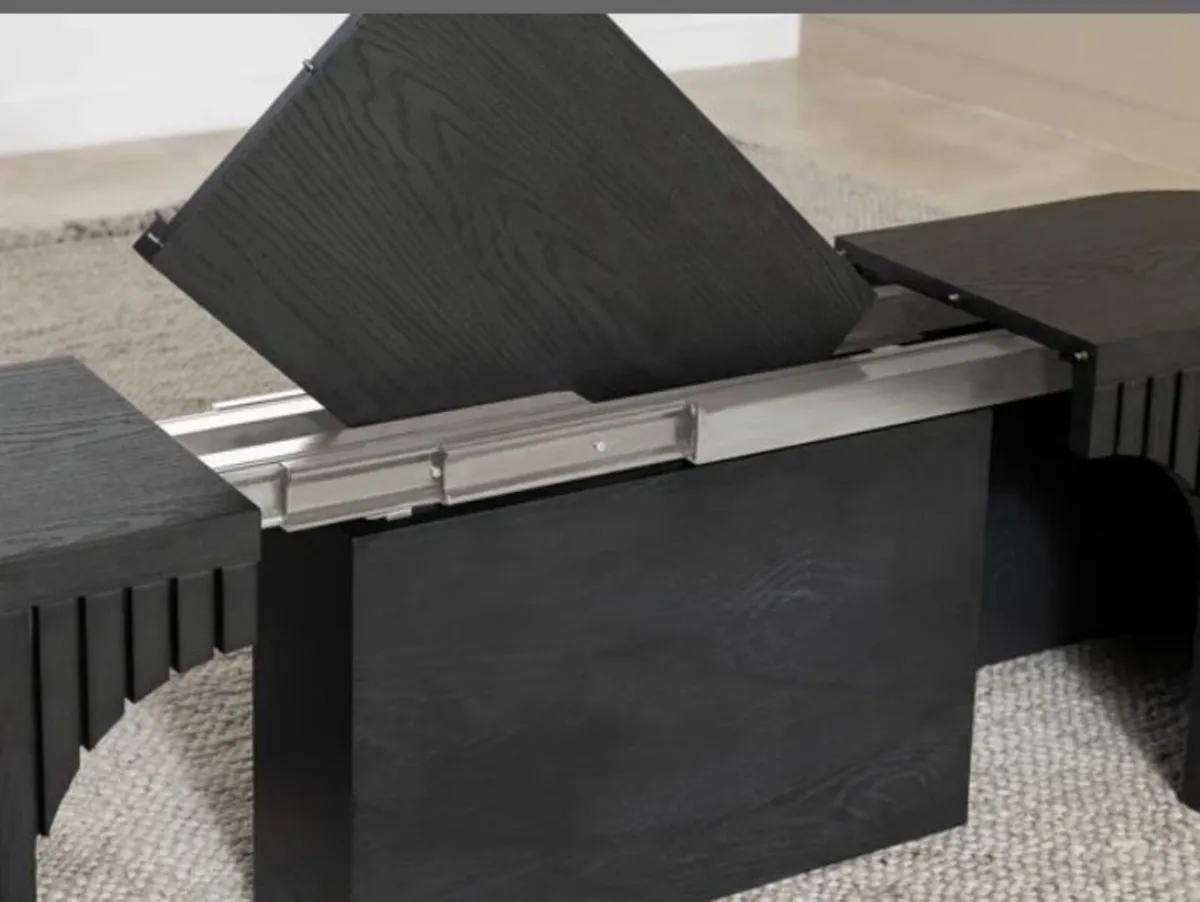 Round Dining Set Smoked Hickory.No deposit require - Image 2