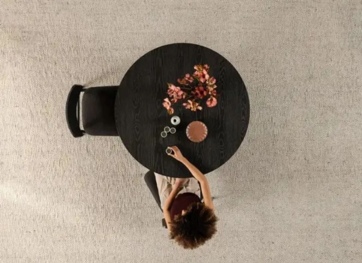 Round Dining Set Smoked Hickory.No deposit require - Image 3