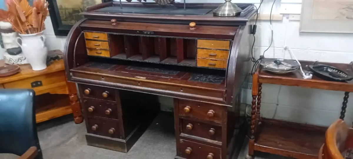 Victorian Era Roll Top Office Desk