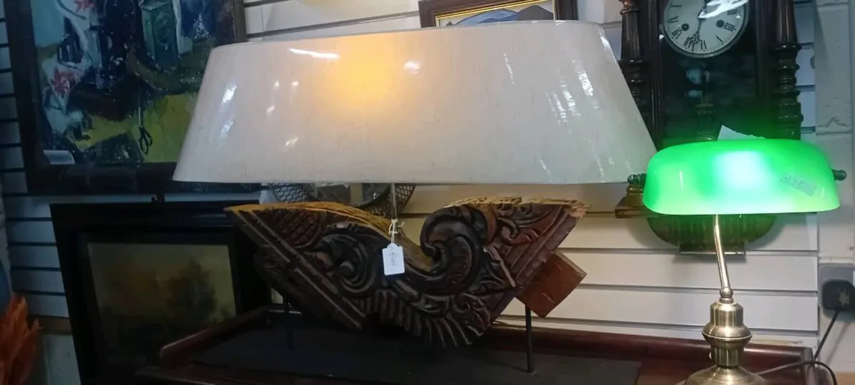 Indonesian Architectural Salvage Table Lamp