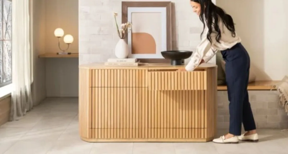 Transformer Round Sideboard Panel Storage - Image 1