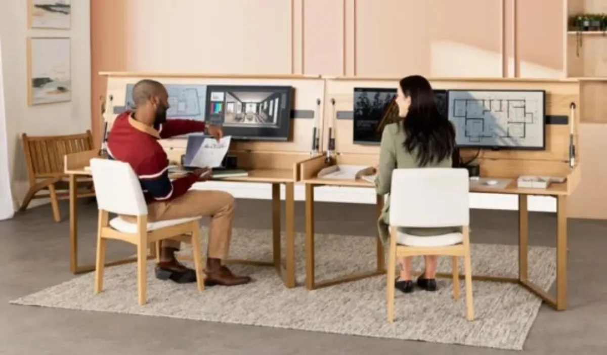 Table to Desk / 2 Colours.No deposit required - Image 1