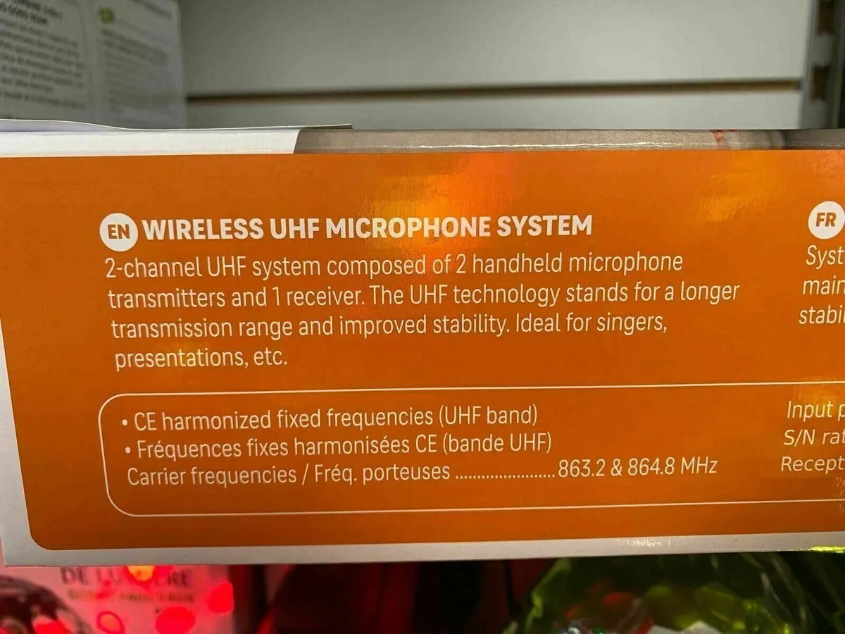 Party Wireless UHF Microphone System NEW - Image 2
