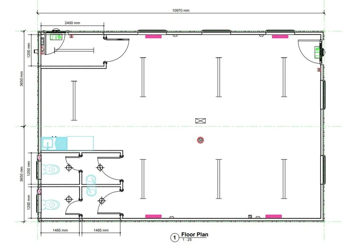 Modular Open Plan Office Building 10.97m x 7.3m - Image 3