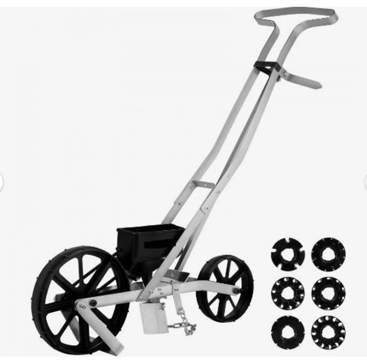 Garden Seeder, Metal Precision Garden Push Seeder - Image 1