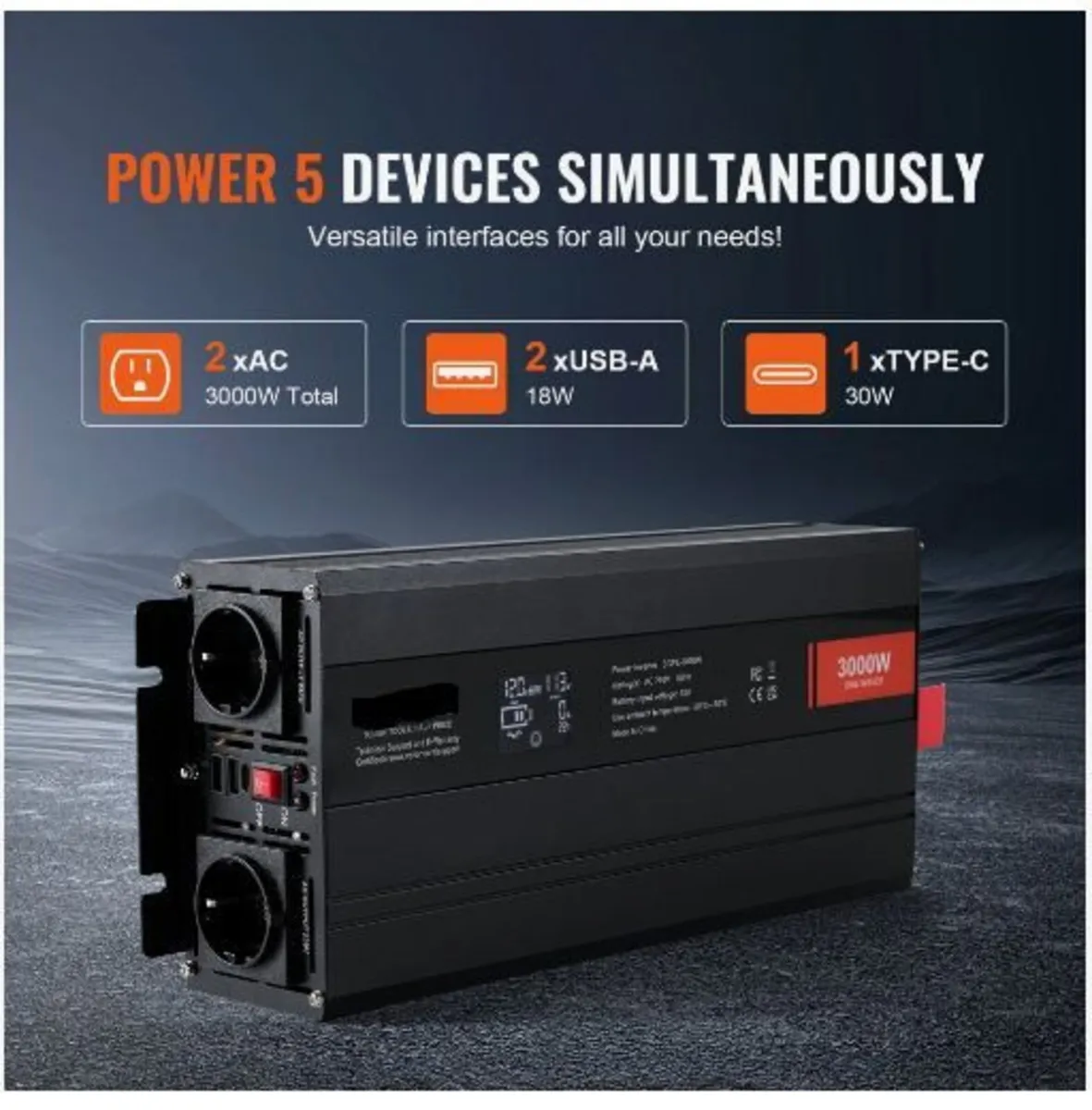 Pure Sine Wave Inverter, 3000 Watt - Image 2