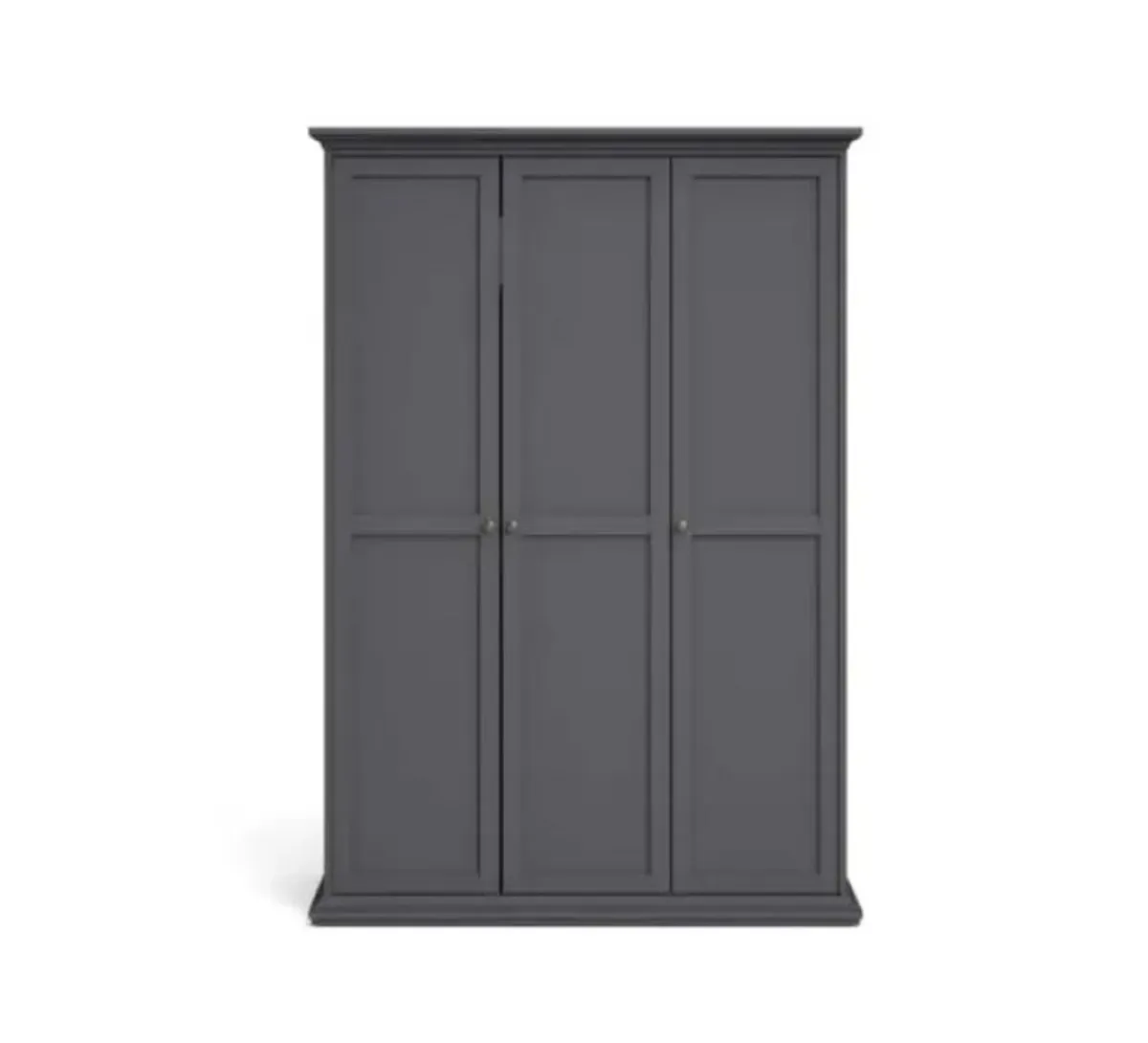 Paris 3 Door Wardrobe Grey.No deposit required ✨ - Image 3