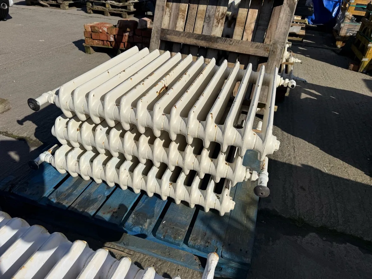 3 reclaimed cast iron radiators - Image 3
