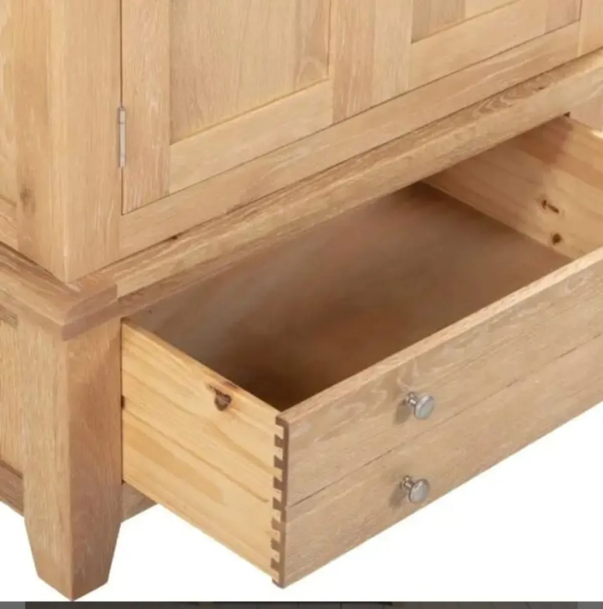 Windsor 2 Door 1 Drawer Wardrobe Natural Oak - Image 3