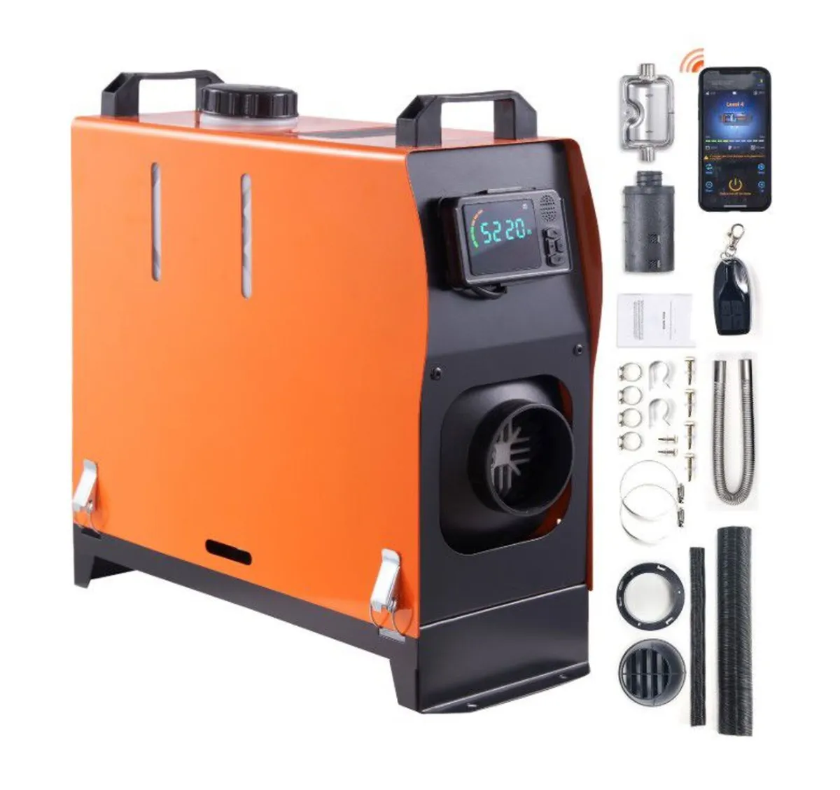 5KW Diesel Air Heater 12V Bluetooth App Van Car - Image 1