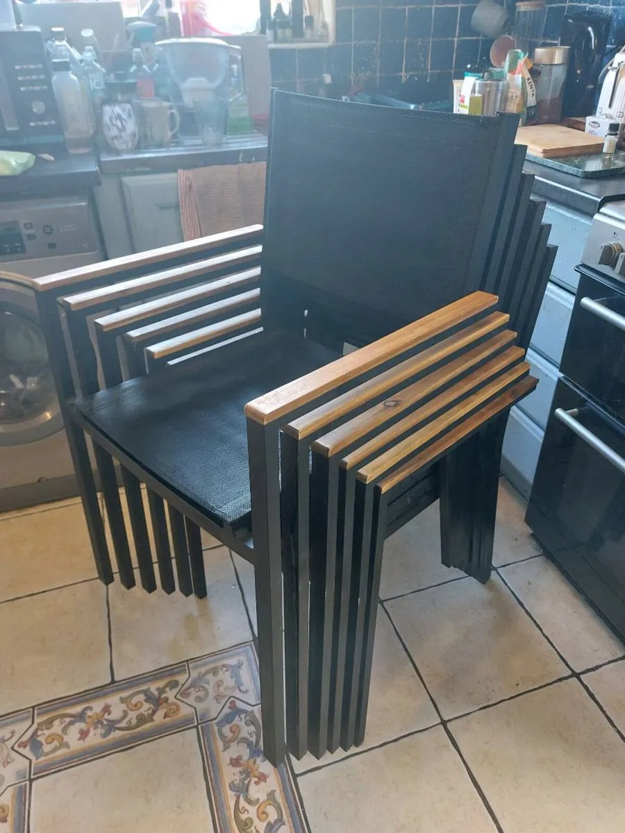 Set of 6 dining chairs (indoor/outdoor/garden) - Image 3