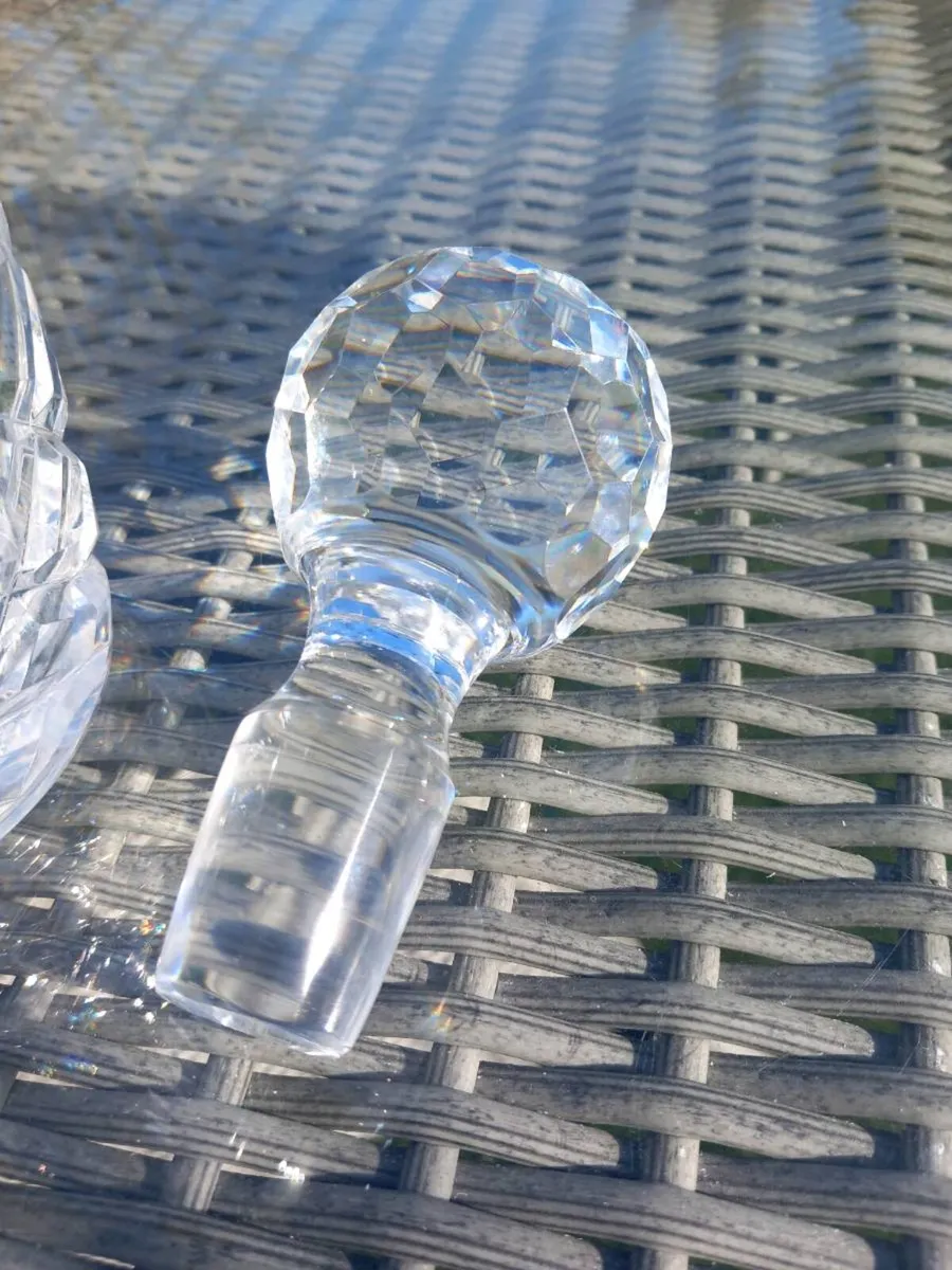 3 Waterford Crystal decanters, no chips, D18 - Image 3