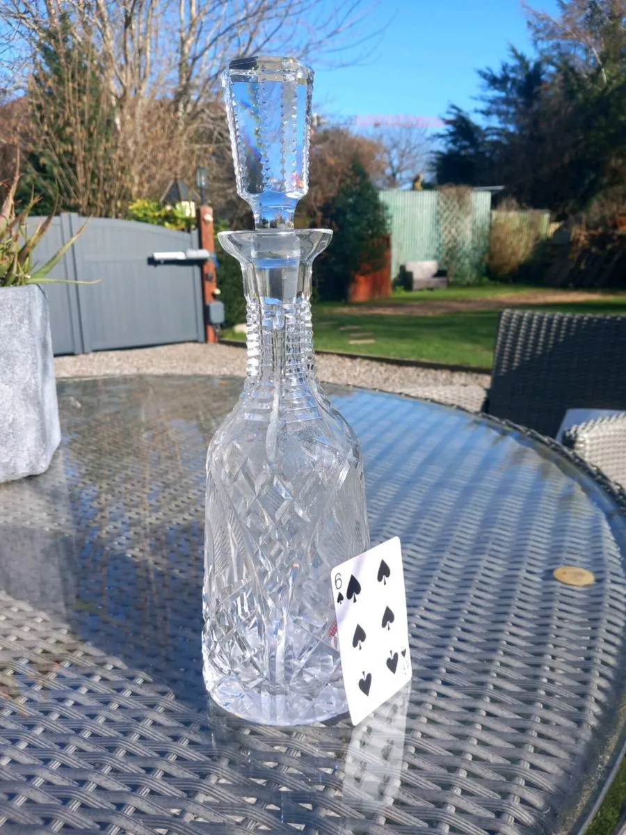 3 Waterford Crystal decanters, no chips, D18 - Image 4