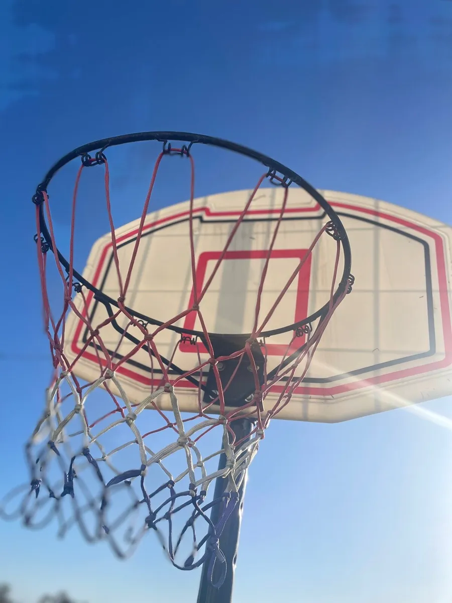 Portable Basketball Hoop, Stand & Ball - Image 1