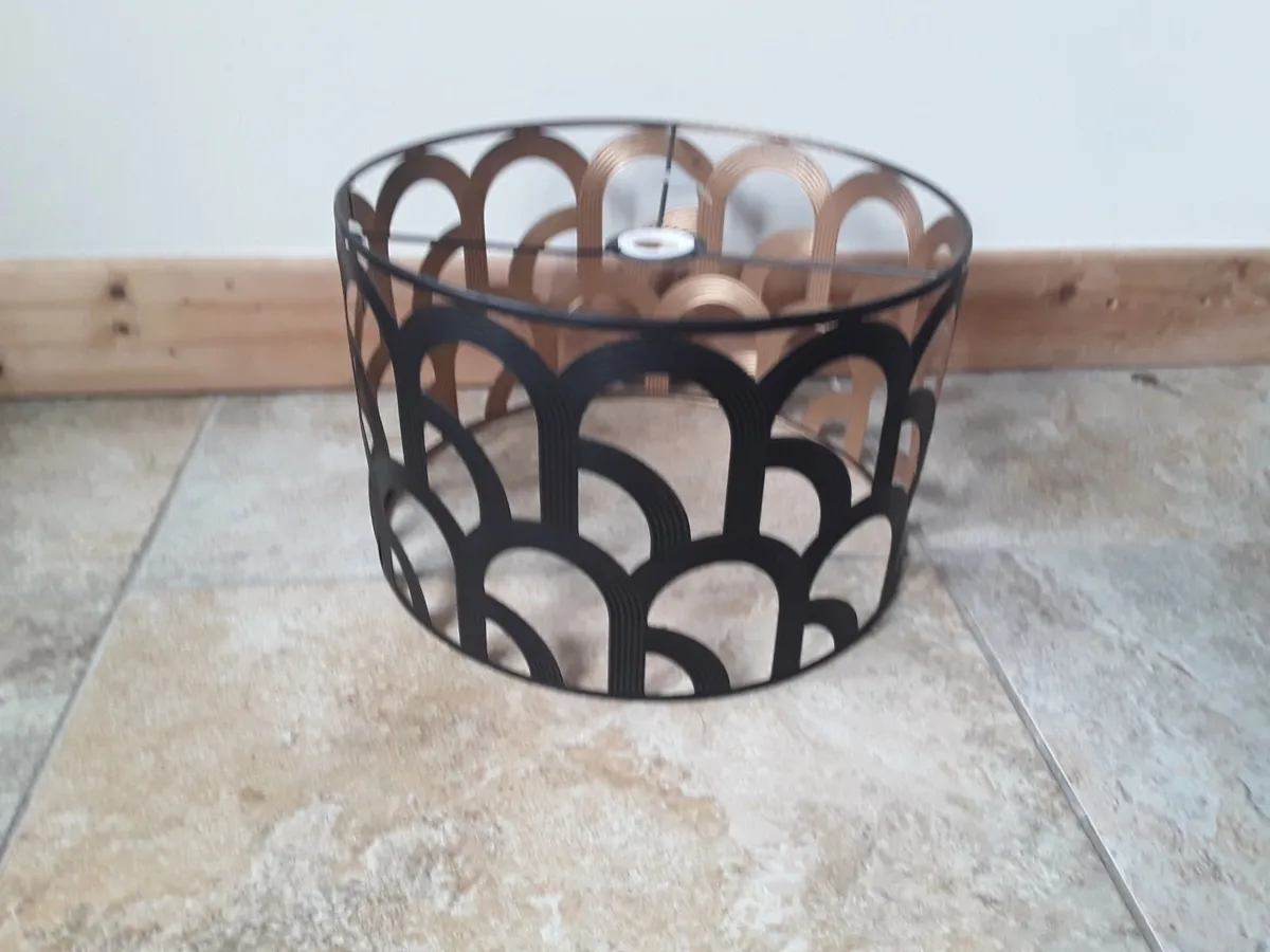 Lovely metal pendant shade - Image 1