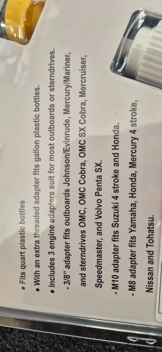 €12 Outboard engine gear oil pump kit - Image 2