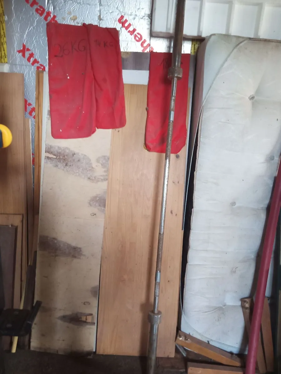 Olympic Barbell and Olympic curl bar - Image 2