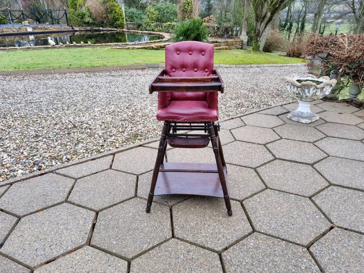 Antique Metamorphic Baby's High Chair - Image 3