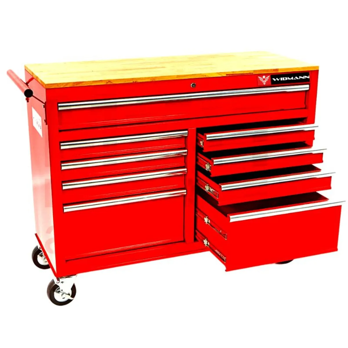 WIDMANN EMPTY TOOLS CABINET – 9 DRAWERS – RED - Image 2