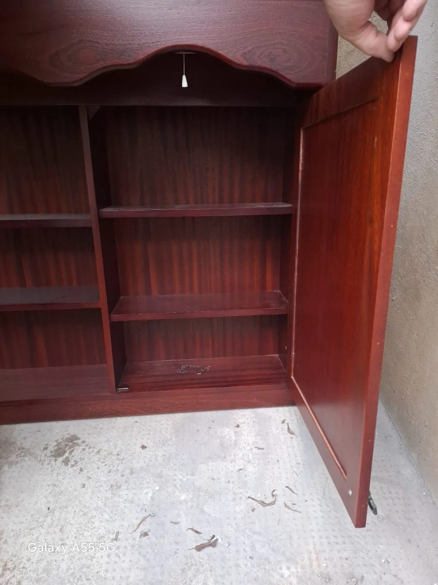 Mahogany bathroom cabinet - Image 1